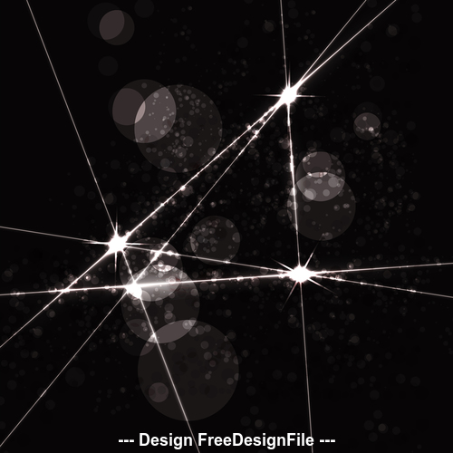 Black background abstract virtual light vector