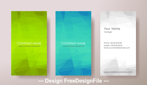 Blue and green and white geometric pattern banner design vector