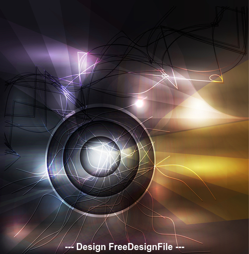 Bright light abstract background vector 01