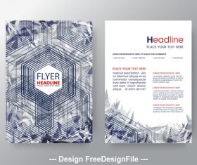 Brochure flyer design vector