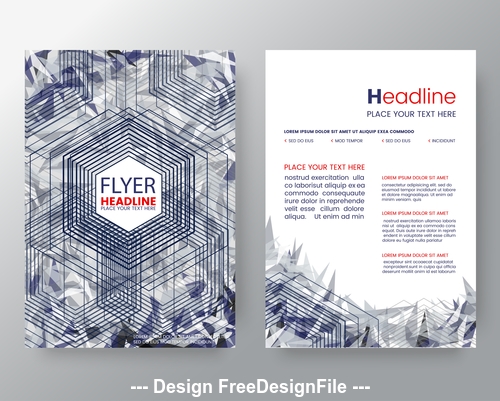 Brochure flyer design vector