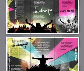 Brochure layout for banner vector