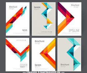Broshure cover template vector