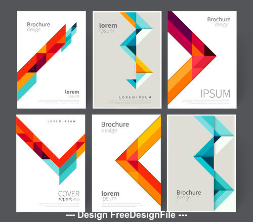 Broshure cover template vector