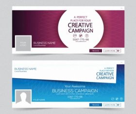 Business campaign banner vector