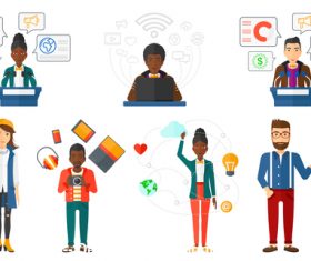 Business concept template illustration vector