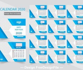 Calend design 2020 vector