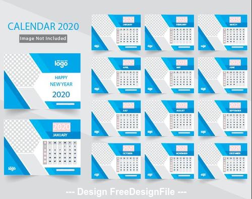 Calend design 2020 vector