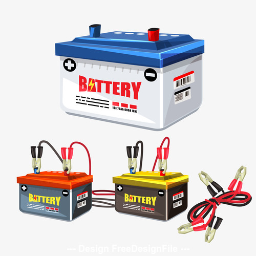 Carbattery illustration vector