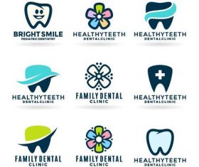 Care for the teeth Icons vector
