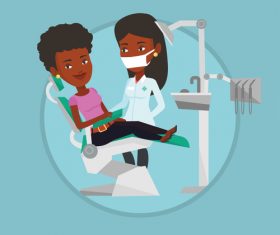 Cartoon dentistry vector