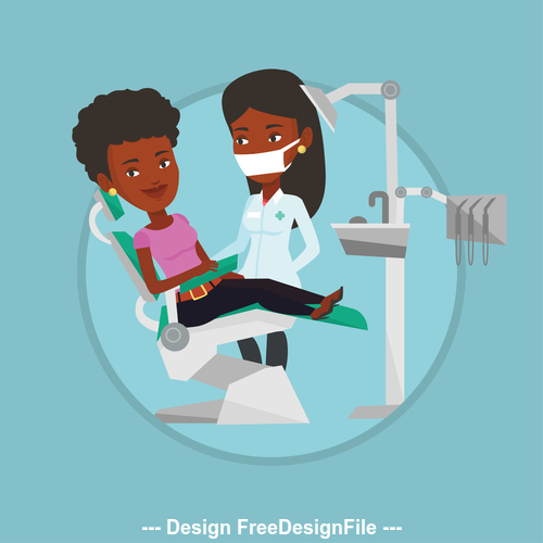 Cartoon dentistry vector