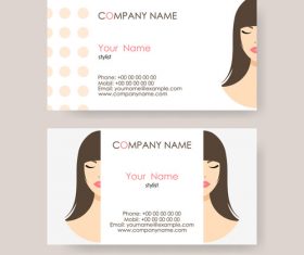 Character background business card design vector