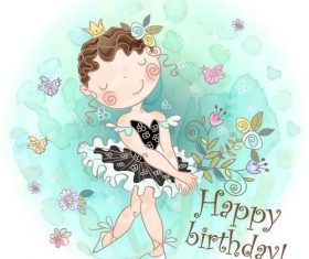 Childrens watercolor illustrations vector