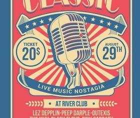 Classic Music Show PSD Flyer Template