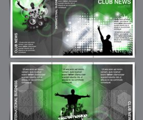Club business template banner vector