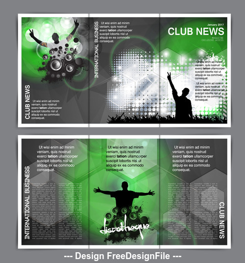 Club business template banner vector