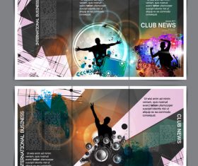 Club celebration brochure banner vector