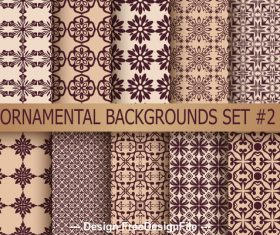 Collection of Seamless Ornamental Patterns vector