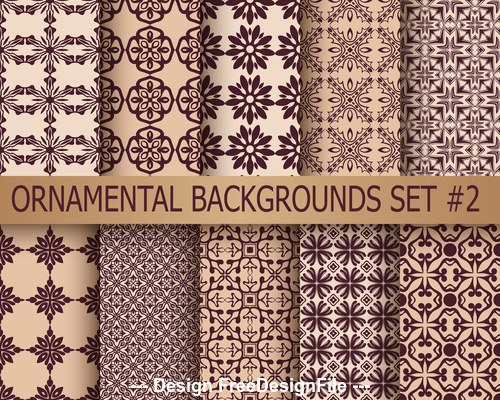 Collection of Seamless Ornamental Patterns vector