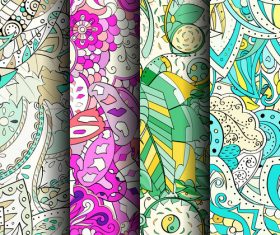 Color tracery background banner vector