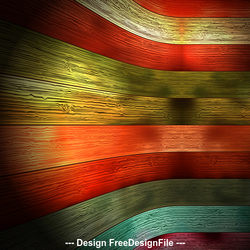 Color wooden boards design backgrounds vector