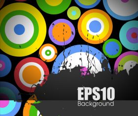 Colored dots abstract backgrounds vector