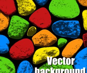 Colored stones background vector