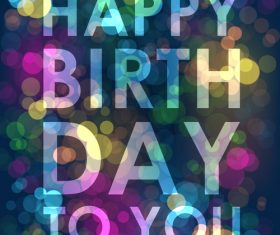 Colorful birthday background vector