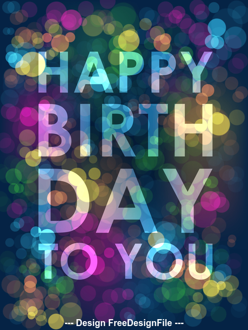 Colorful birthday background vector
