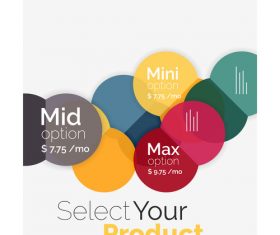 Colorful circle background vector