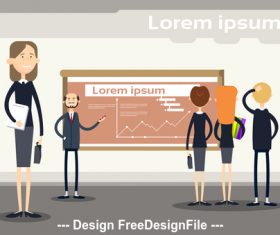 Company business introduction template illustration vector