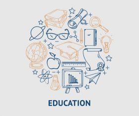 Concept education poster vector