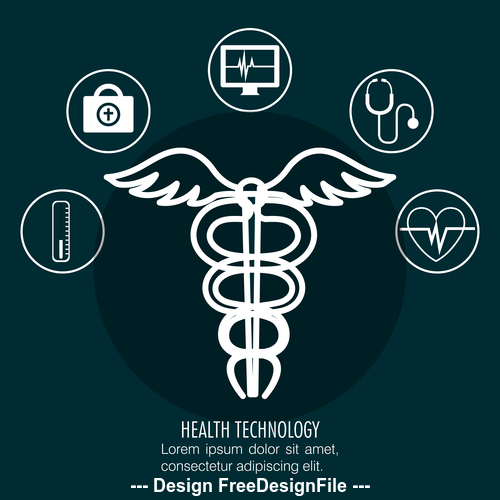 Concept healthcare and medical vector