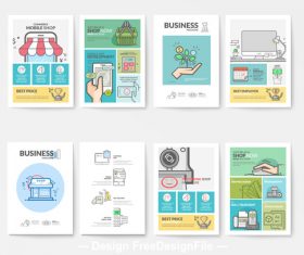 Creative business brochure template vector