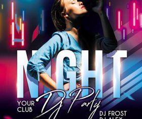 DJ Night PSD Flyer template