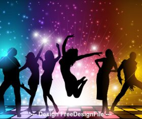 Dance party poster vector