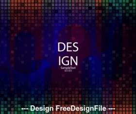 Dark abstract small checkered metal background vector