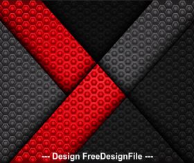 Dark hexagon red arrow background vector
