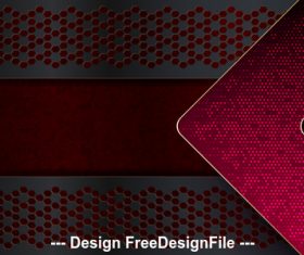 Dark red arrow metal background vector