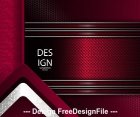 Dark red metal background vector