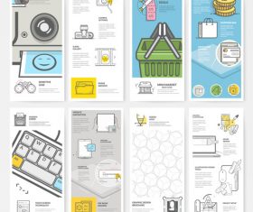 Design brochure cover template vector