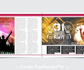 Design dance poster template vector
