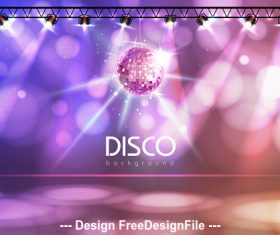Disco party background vector