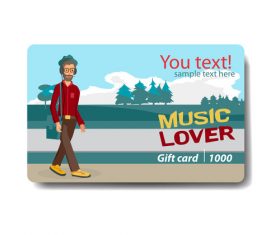 Discount gift card vector