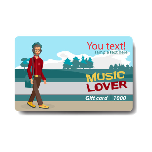 Discount gift card vector