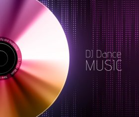 Dj dance music flyer vector