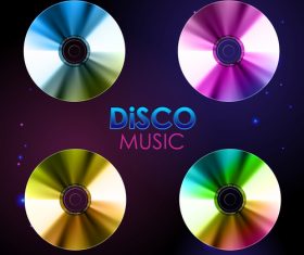 Dj disc background vector
