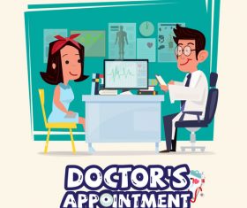 Doctor cartoon illustration vector