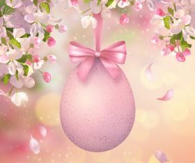 Easter decorative card vector